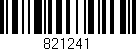 Código de barras (EAN, GTIN, SKU, ISBN): '821241'