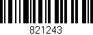 Código de barras (EAN, GTIN, SKU, ISBN): '821243'