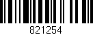 Código de barras (EAN, GTIN, SKU, ISBN): '821254'