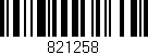 Código de barras (EAN, GTIN, SKU, ISBN): '821258'