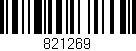 Código de barras (EAN, GTIN, SKU, ISBN): '821269'