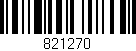 Código de barras (EAN, GTIN, SKU, ISBN): '821270'