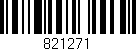 Código de barras (EAN, GTIN, SKU, ISBN): '821271'
