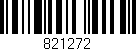 Código de barras (EAN, GTIN, SKU, ISBN): '821272'