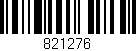 Código de barras (EAN, GTIN, SKU, ISBN): '821276'