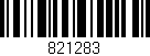 Código de barras (EAN, GTIN, SKU, ISBN): '821283'