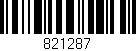 Código de barras (EAN, GTIN, SKU, ISBN): '821287'