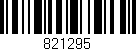 Código de barras (EAN, GTIN, SKU, ISBN): '821295'