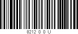 Código de barras (EAN, GTIN, SKU, ISBN): '8212_0_0_U'