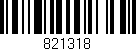 Código de barras (EAN, GTIN, SKU, ISBN): '821318'