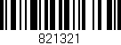 Código de barras (EAN, GTIN, SKU, ISBN): '821321'