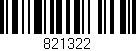 Código de barras (EAN, GTIN, SKU, ISBN): '821322'