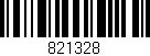 Código de barras (EAN, GTIN, SKU, ISBN): '821328'
