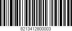 Código de barras (EAN, GTIN, SKU, ISBN): '8213412800003'
