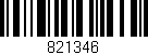 Código de barras (EAN, GTIN, SKU, ISBN): '821346'
