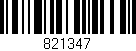 Código de barras (EAN, GTIN, SKU, ISBN): '821347'