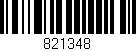 Código de barras (EAN, GTIN, SKU, ISBN): '821348'