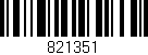 Código de barras (EAN, GTIN, SKU, ISBN): '821351'