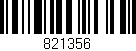 Código de barras (EAN, GTIN, SKU, ISBN): '821356'
