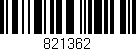 Código de barras (EAN, GTIN, SKU, ISBN): '821362'