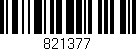 Código de barras (EAN, GTIN, SKU, ISBN): '821377'