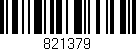 Código de barras (EAN, GTIN, SKU, ISBN): '821379'