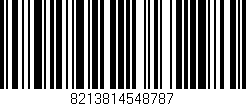 Código de barras (EAN, GTIN, SKU, ISBN): '8213814548787'