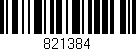 Código de barras (EAN, GTIN, SKU, ISBN): '821384'