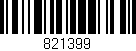 Código de barras (EAN, GTIN, SKU, ISBN): '821399'