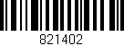 Código de barras (EAN, GTIN, SKU, ISBN): '821402'
