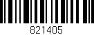 Código de barras (EAN, GTIN, SKU, ISBN): '821405'