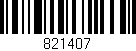 Código de barras (EAN, GTIN, SKU, ISBN): '821407'