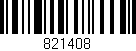 Código de barras (EAN, GTIN, SKU, ISBN): '821408'