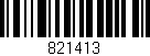 Código de barras (EAN, GTIN, SKU, ISBN): '821413'