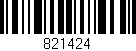 Código de barras (EAN, GTIN, SKU, ISBN): '821424'