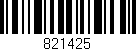 Código de barras (EAN, GTIN, SKU, ISBN): '821425'