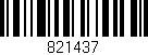 Código de barras (EAN, GTIN, SKU, ISBN): '821437'
