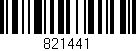 Código de barras (EAN, GTIN, SKU, ISBN): '821441'