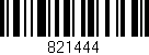 Código de barras (EAN, GTIN, SKU, ISBN): '821444'