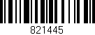 Código de barras (EAN, GTIN, SKU, ISBN): '821445'