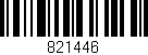Código de barras (EAN, GTIN, SKU, ISBN): '821446'