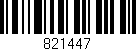 Código de barras (EAN, GTIN, SKU, ISBN): '821447'