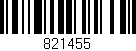 Código de barras (EAN, GTIN, SKU, ISBN): '821455'