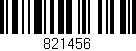 Código de barras (EAN, GTIN, SKU, ISBN): '821456'