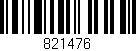 Código de barras (EAN, GTIN, SKU, ISBN): '821476'