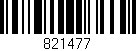 Código de barras (EAN, GTIN, SKU, ISBN): '821477'