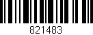 Código de barras (EAN, GTIN, SKU, ISBN): '821483'