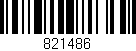 Código de barras (EAN, GTIN, SKU, ISBN): '821486'