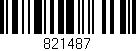 Código de barras (EAN, GTIN, SKU, ISBN): '821487'