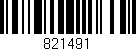 Código de barras (EAN, GTIN, SKU, ISBN): '821491'